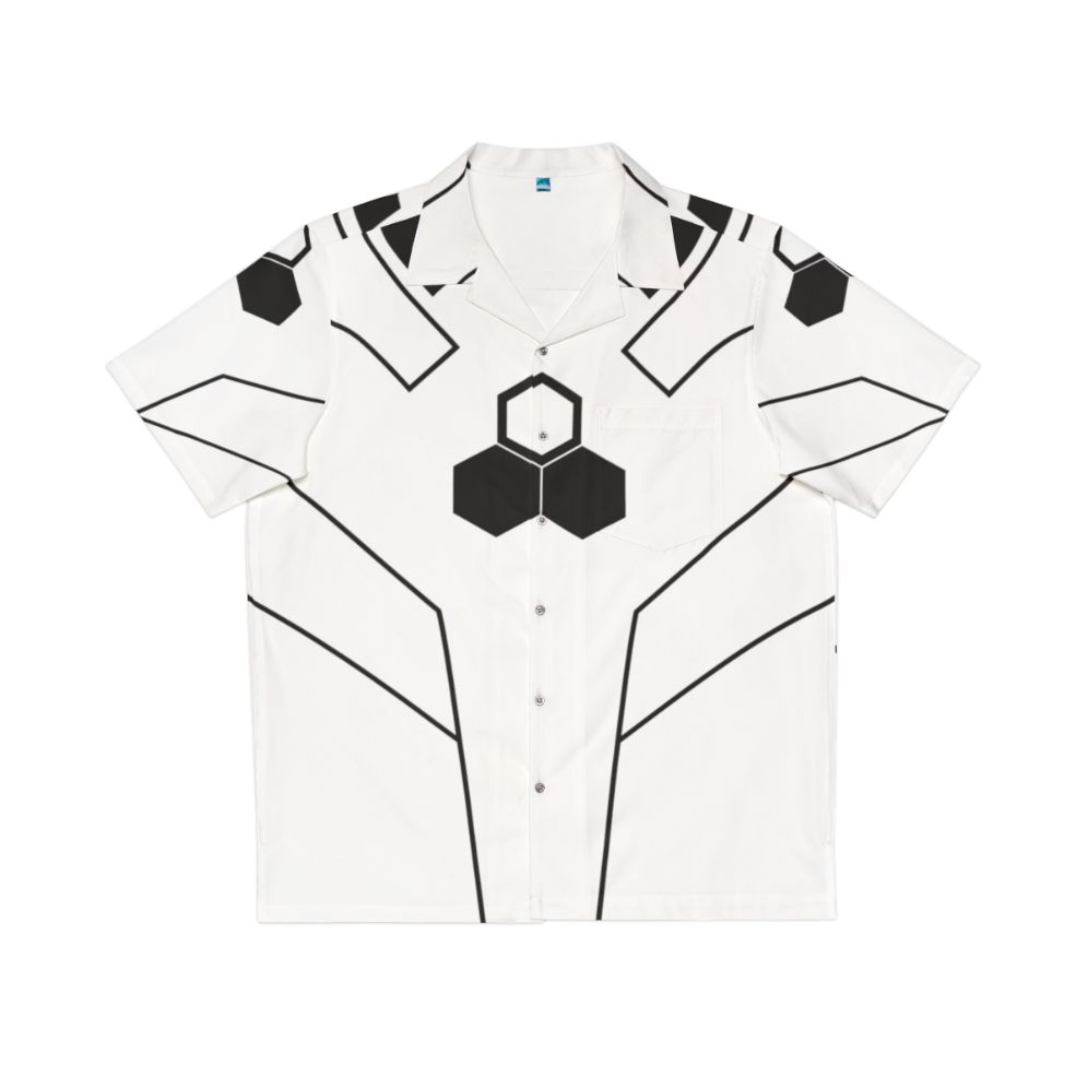 future foundation hawaiian shirt with hex pattern