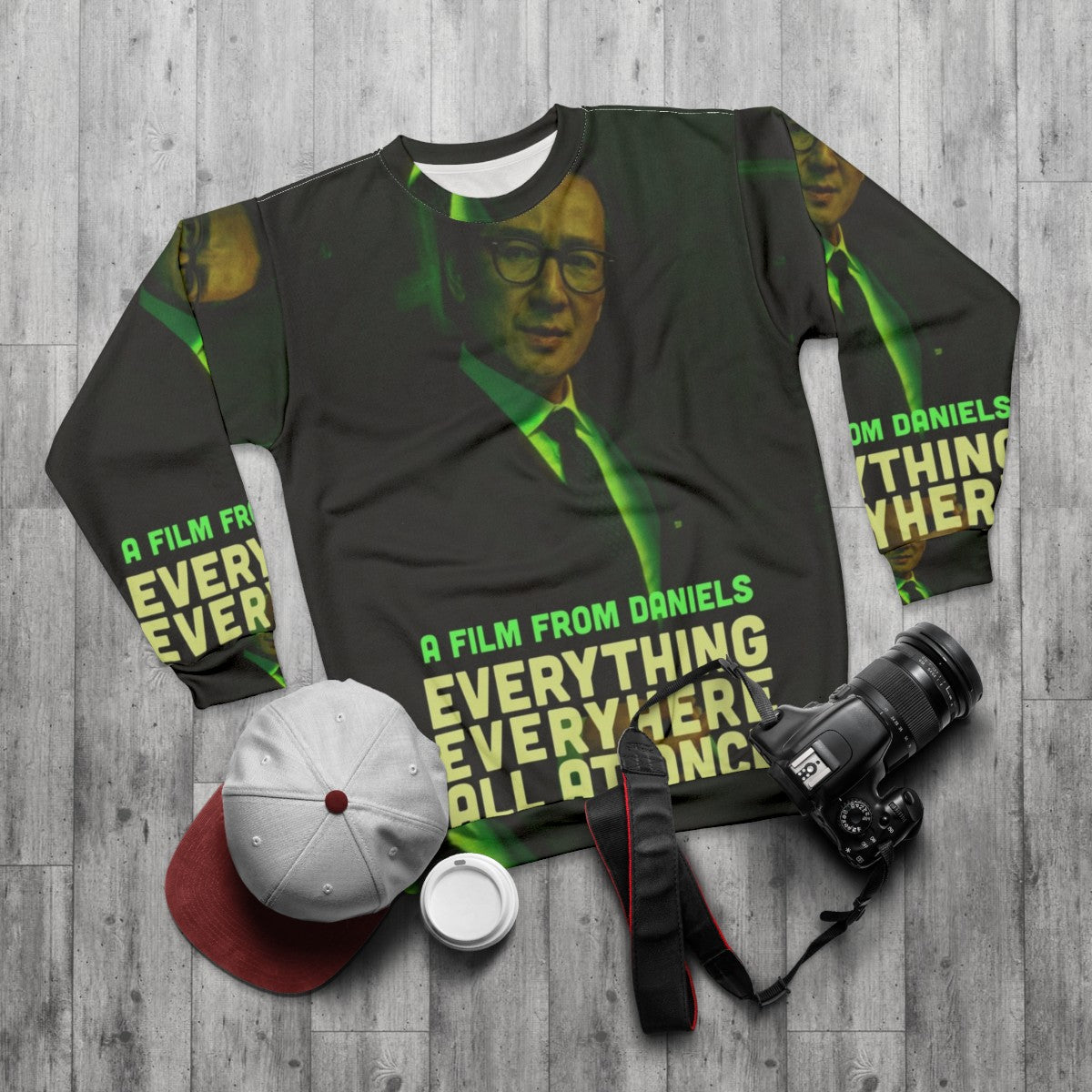 Everything Everywhere All At Once Waymond Character Sweatshirt - flat lay