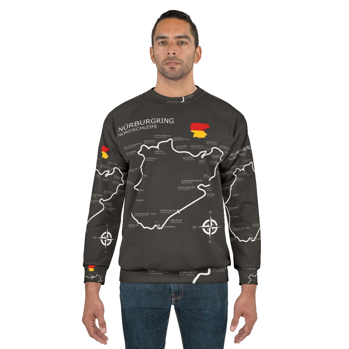 Nurburgring Nordschleife Formula 1 Motorsport Racing Sweatshirt - men