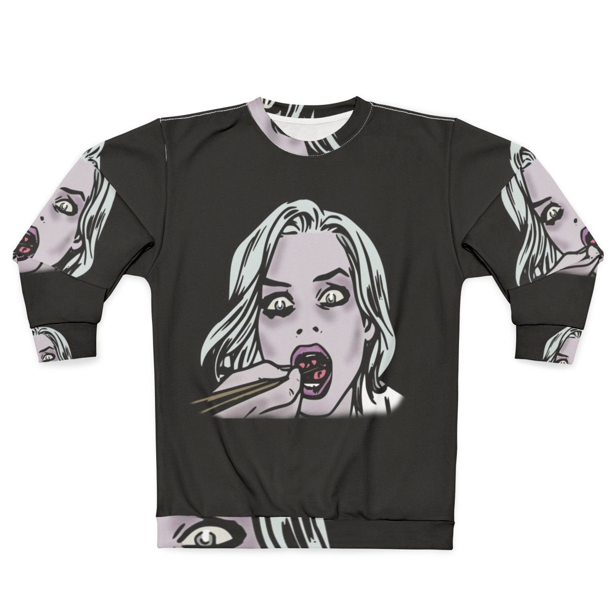 Izombie comic book style sweatshirt