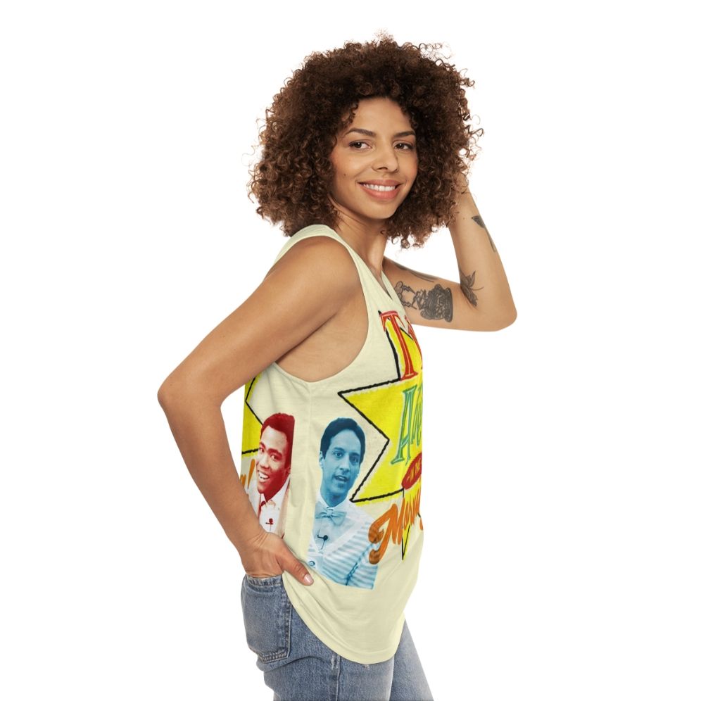 Community "Troy and Abed in the Morning" Unisex Tank Top - women side