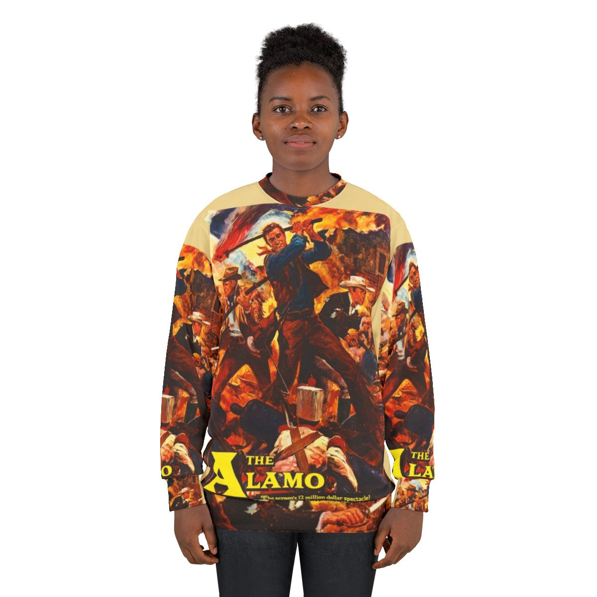 Vintage 'The Alamo' 1960 movie poster sweatshirt - women