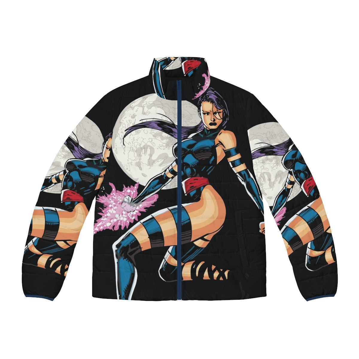 Betsy Braddock Puffer Jacket featuring Psylocke, the Marvel Comics character