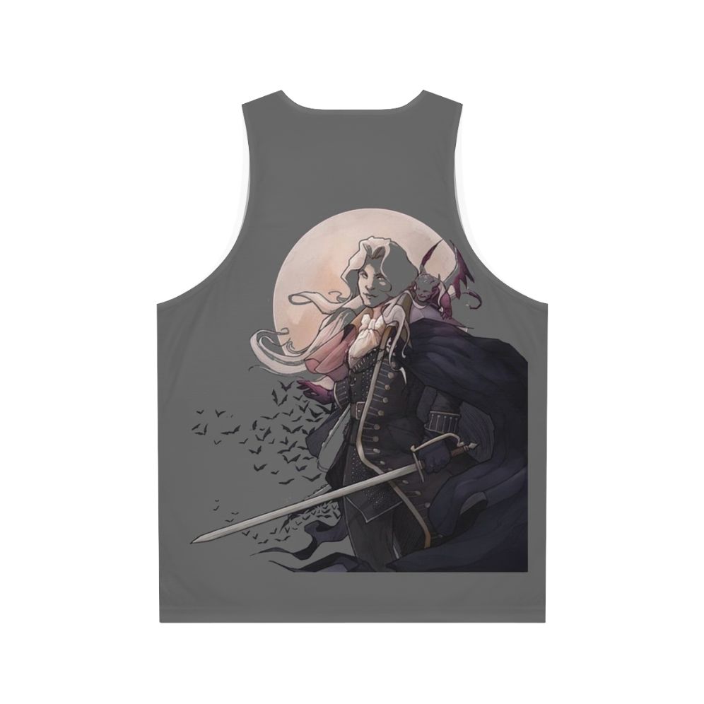 Castlevania Dracula Horror Game Unisex Tank Top - Back