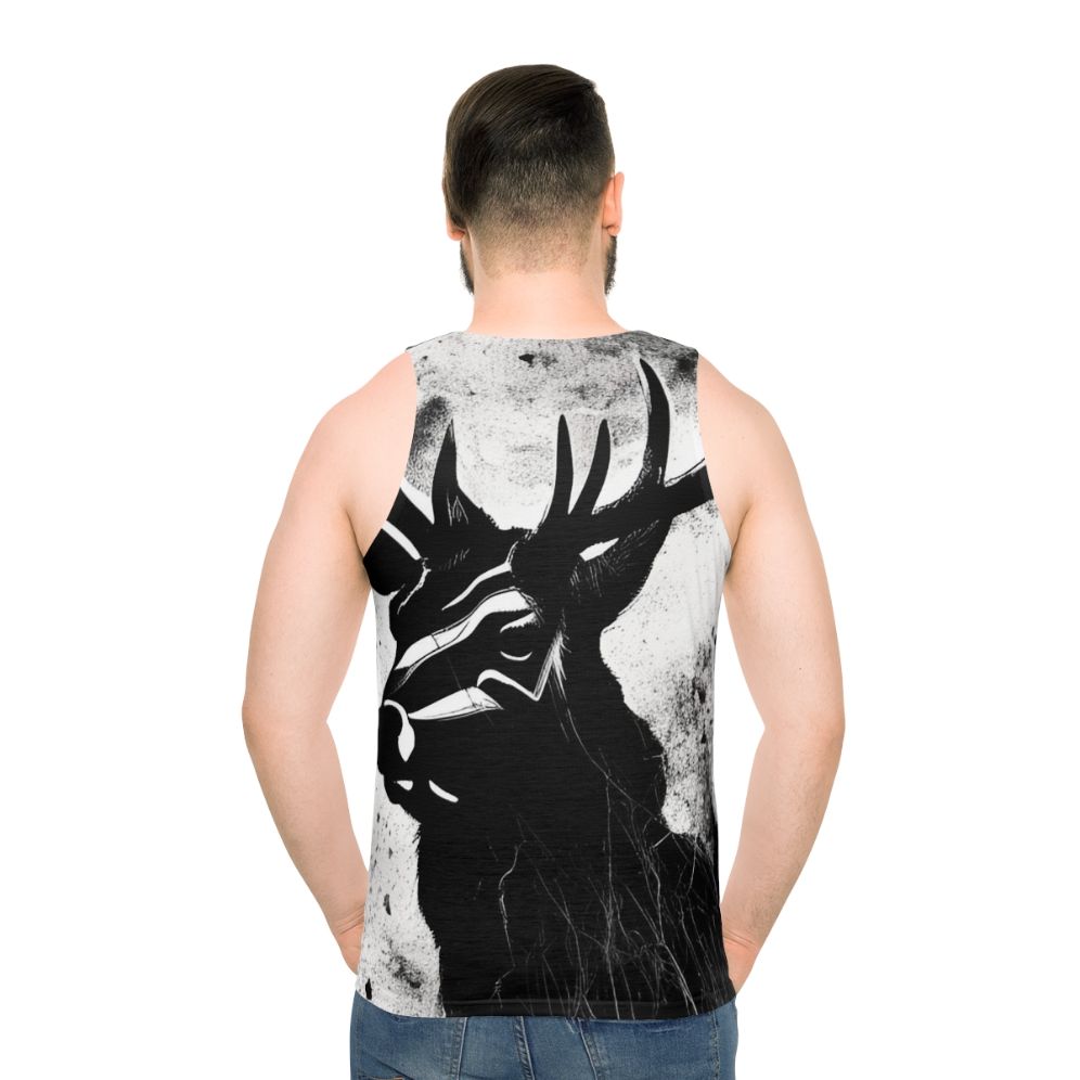 Stag Unisex Tank Top - men back