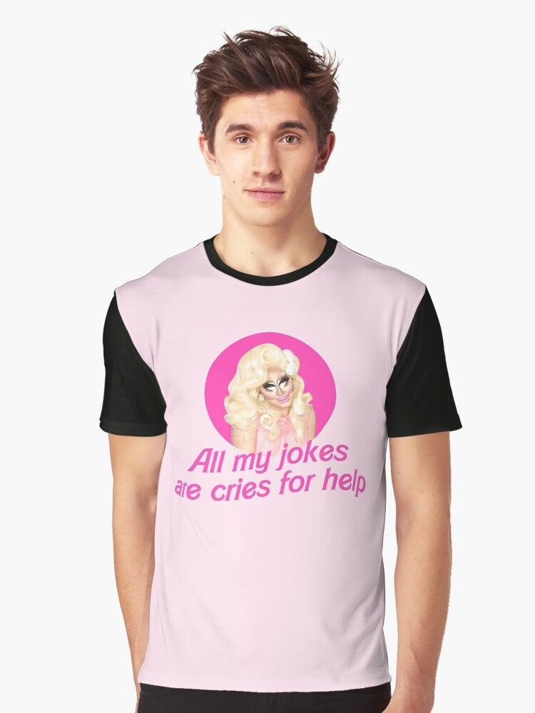 Trixie Mattel Graphic T-Shirt with RuPaul's Drag Race theme - Men