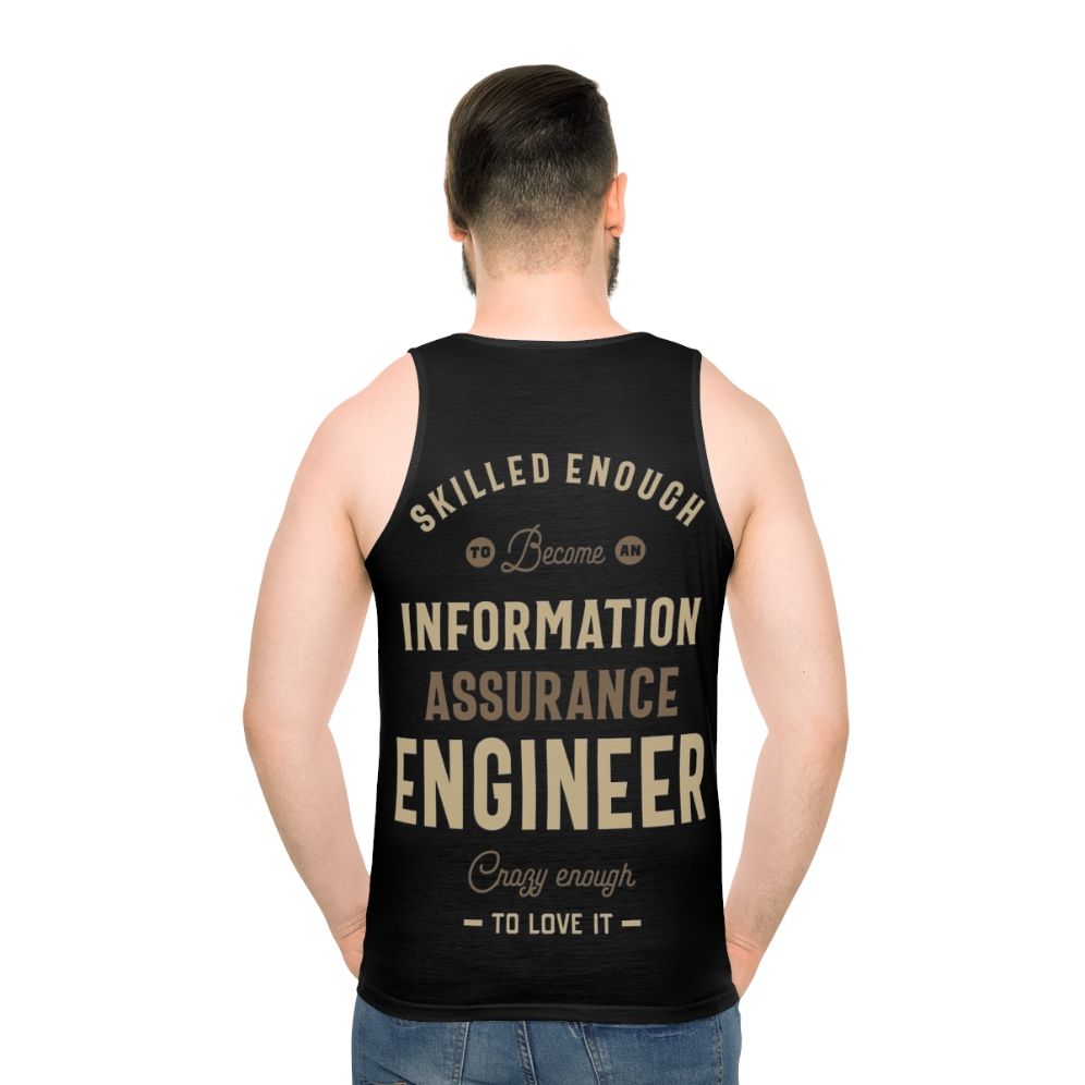 Information Assurance Engineer Unisex Tank Top - men back