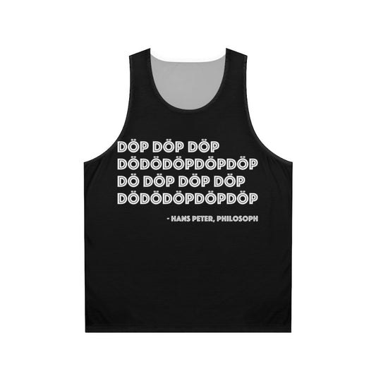 Unisex tank top with rave-inspired design