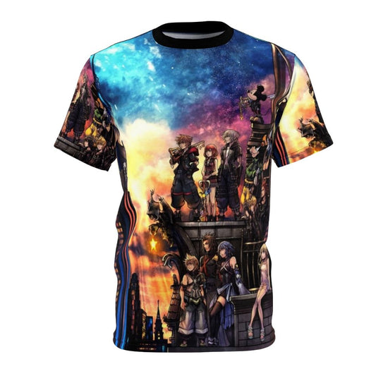 Artistic Kingdom Hearts 3 inspired t-shirt design