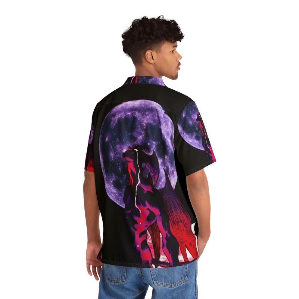 Devilman Crybaby inspired Hawaiian shirt with anime and 90s aesthetic - People Back