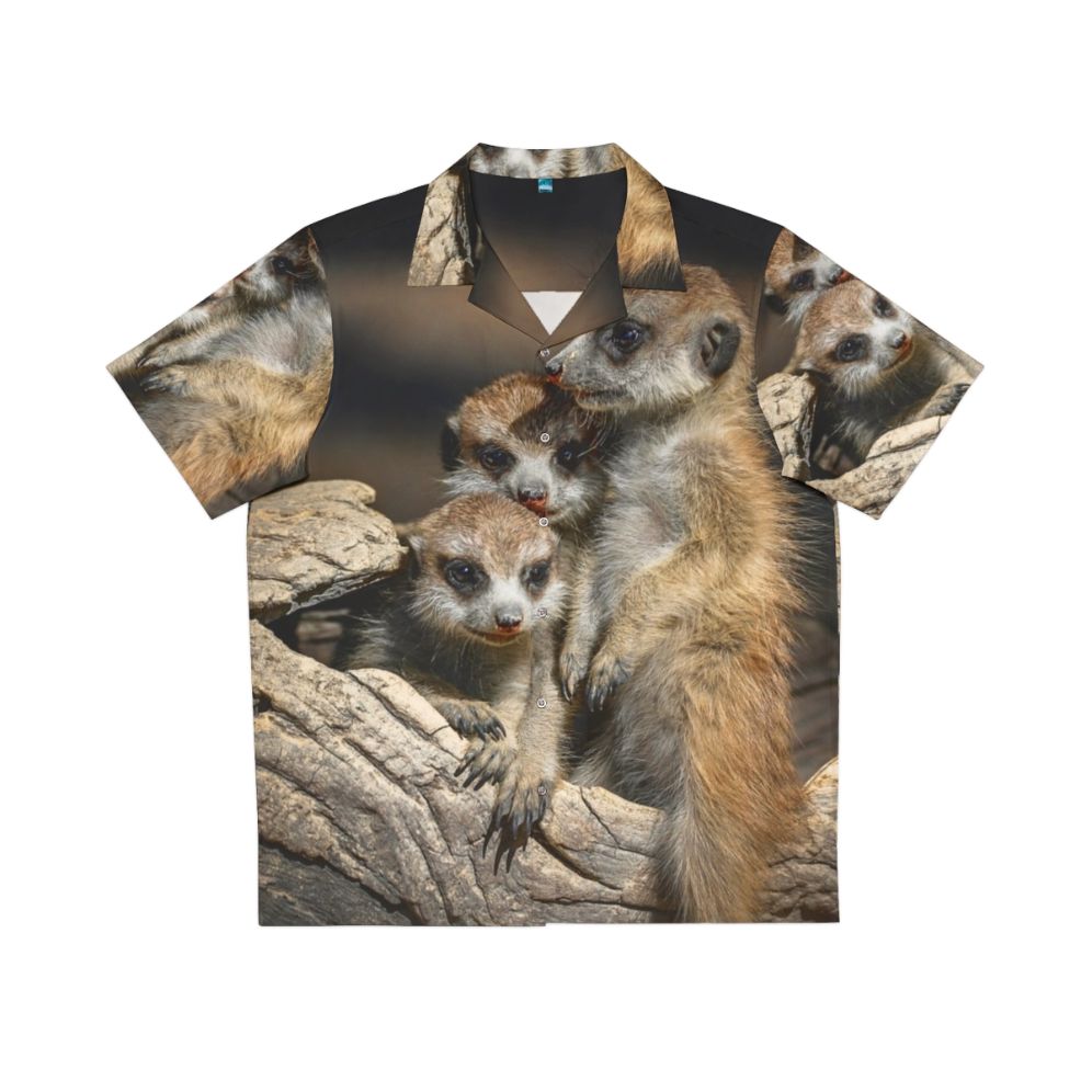 Meerkat Manor Hawaiian Shirt with Meerkats and Safari Themes