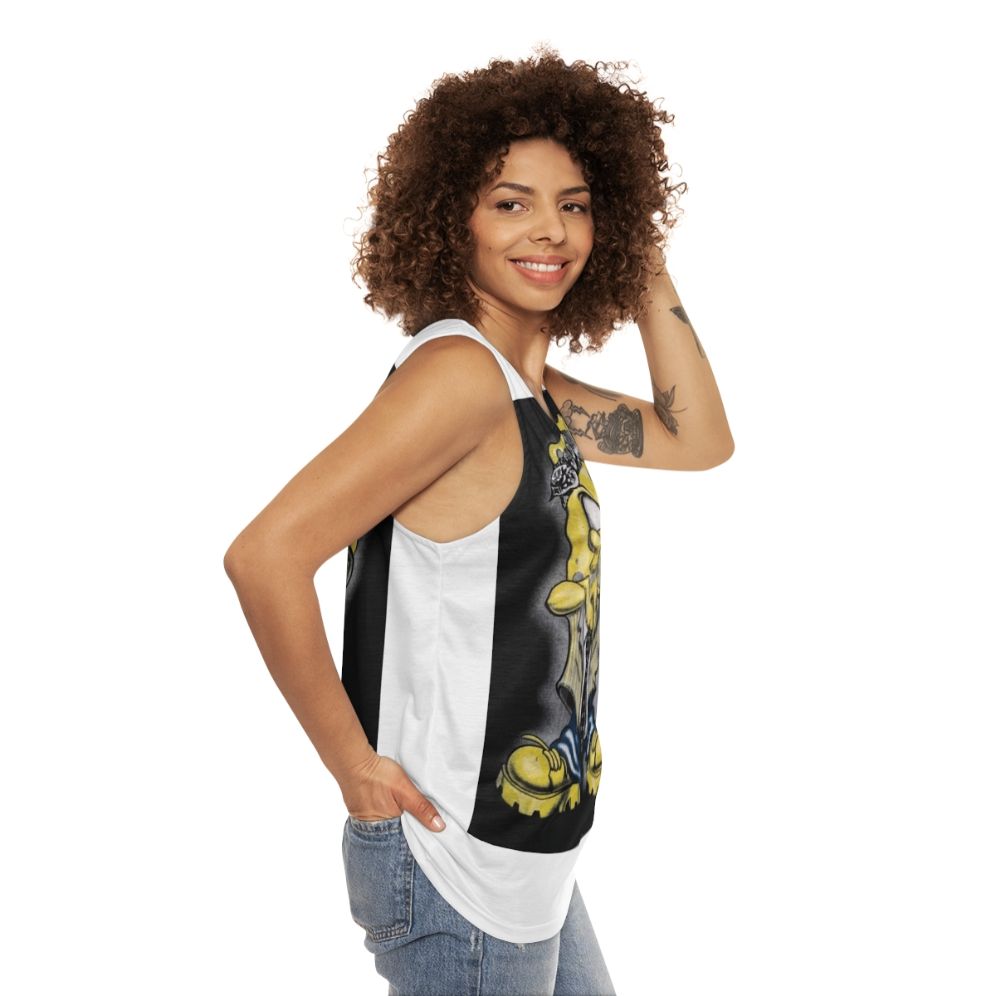 Gangster Spongebob Unisex Tank Top - women side