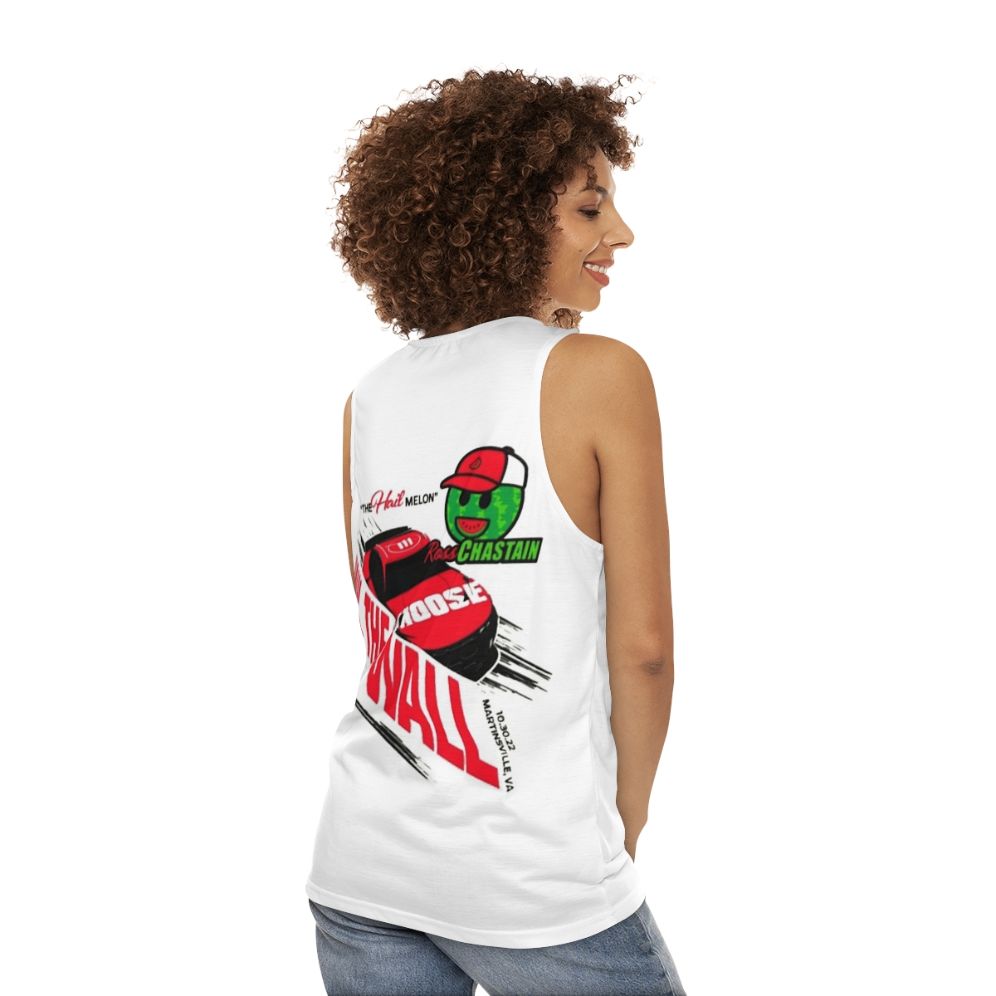 Ross Chastain Haul The Wall Melon Unisex Tank Top - women back