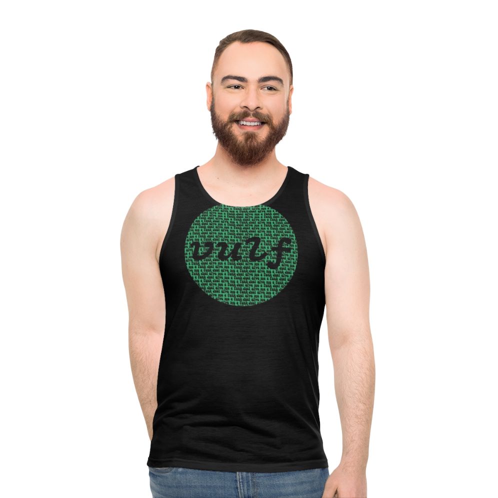 Vulfpeck green circle print unisex tank top - men