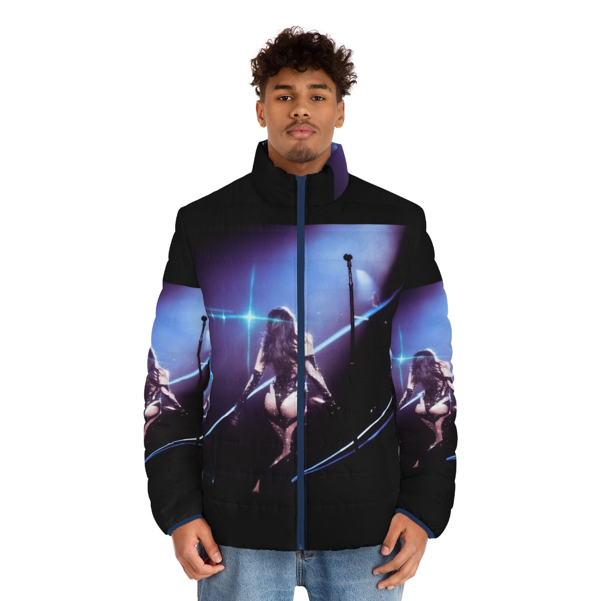 Dua Lipa "Future Nostalgia" Tour Puffer Jacket - men front