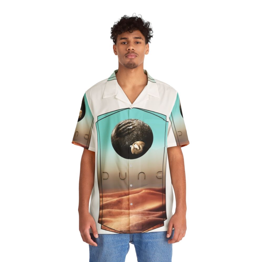 Dune 2020 Hawaiian Shirt with Tropical Print - People Front