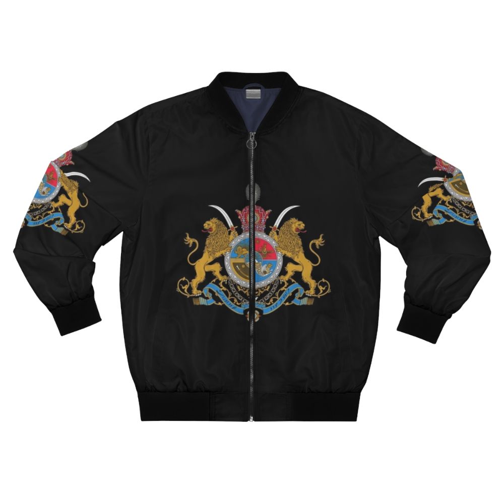 Pahlavi Dynasty Imperial Coat of Arms of Iran Bomber Jacket