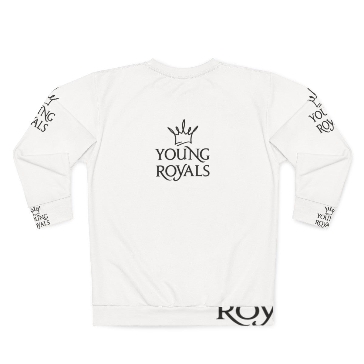 Young Royals Crown Sweatshirt with Edvin Ryding and Omar Rudberg - Back