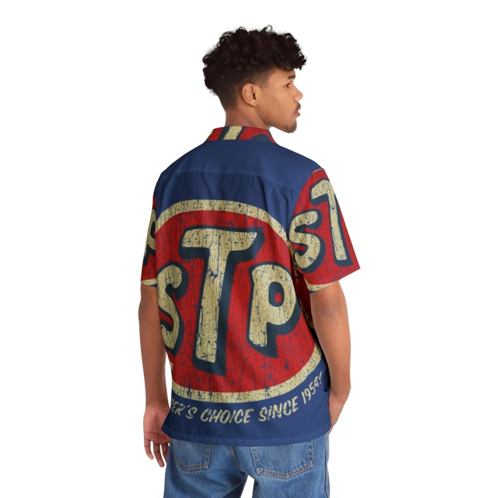 Retro 1954 STP Racer's Choice Hawaiian Shirt - People Back