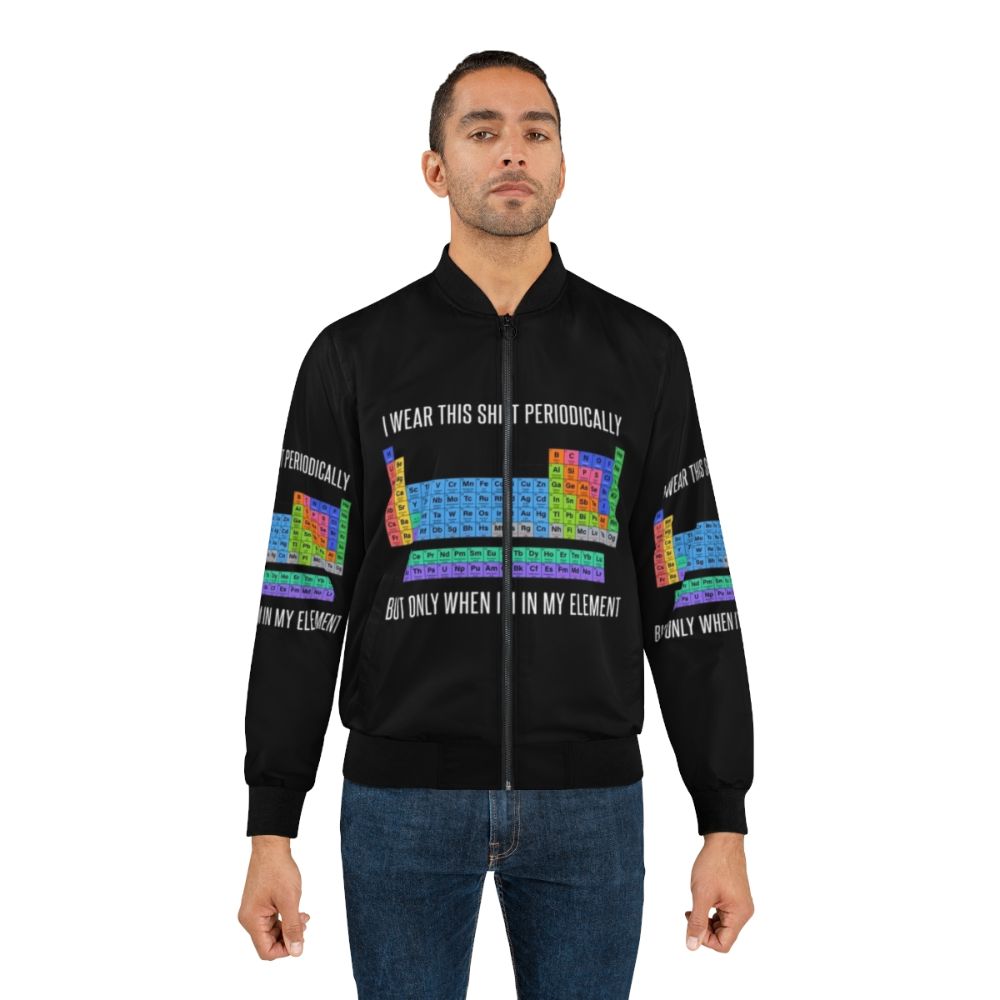 Funny Chemistry Periodic Table Bomber Jacket for Women and Men - Lifestyle