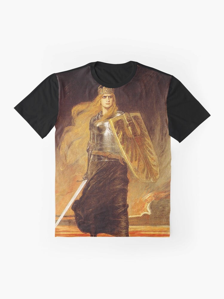 Vintage-style t-shirt featuring the Germania figure and German eagle from 1914 - Flat lay