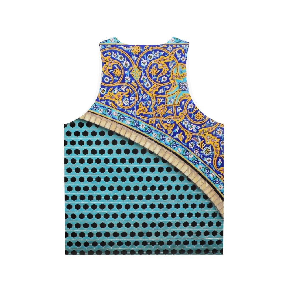 Persian Tiles Unisex Tank Top - Back