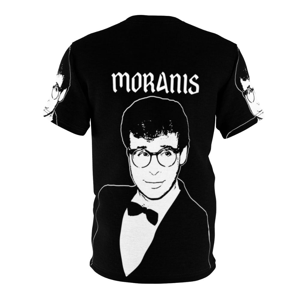 Retro metal-inspired graphic T-shirt featuring a design inspired by comedy legend Rick Moranis - Back