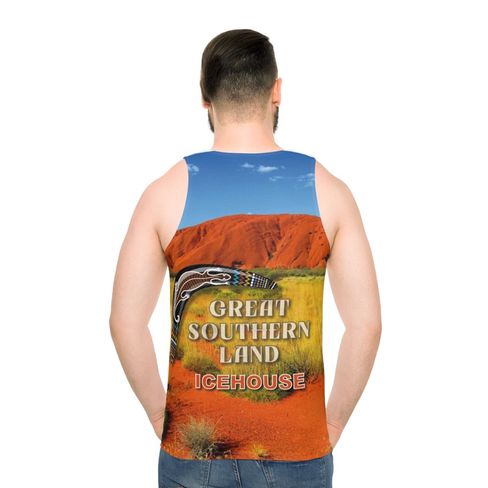 Unisex Tank Top featuring Great Southern Land Australian Band - men back