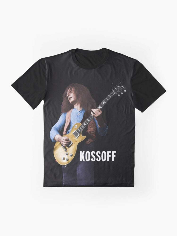 Classic rock design featuring the iconic guitarist Paul Kossoff of the band Free - Flat lay