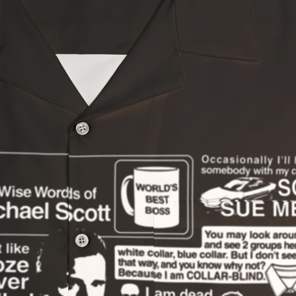 Michael Scott Hawaiian Shirt - Detail