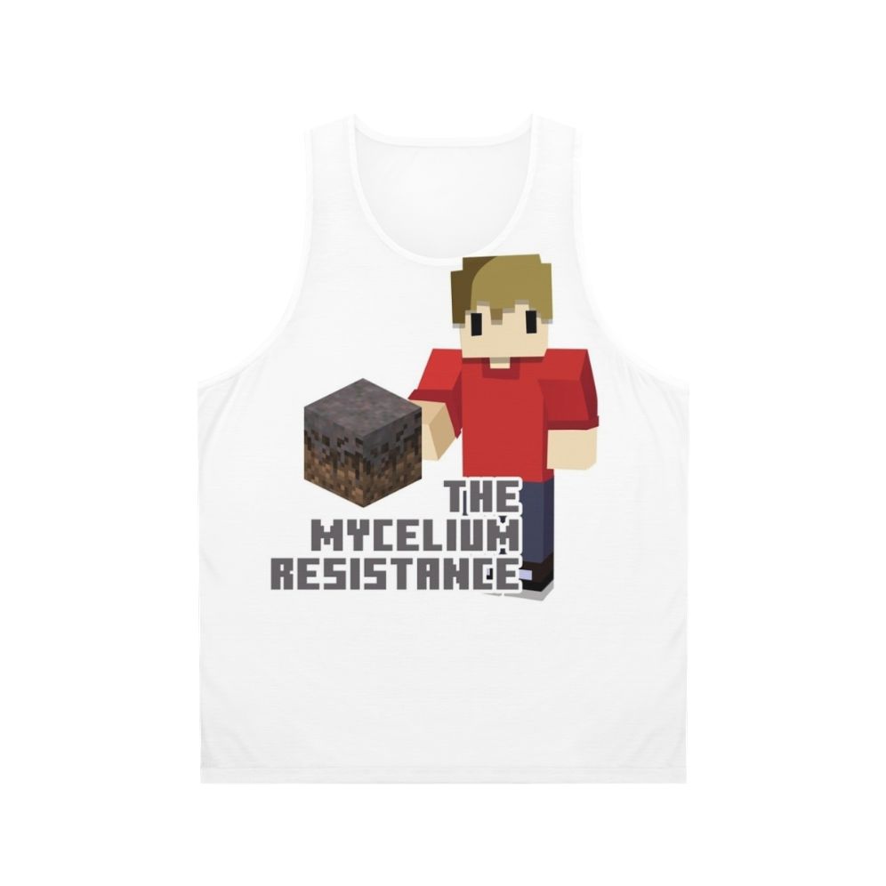 Unisex 'Mycelium Resistance' Tank Top featuring Grian from Hermitcraft