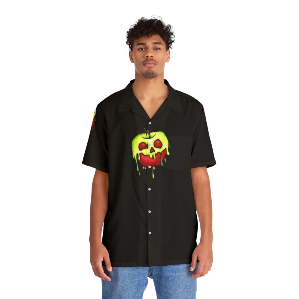 Poisoned Apple Hawaiian Shirt with Vibrant, Creepy Design - People Front