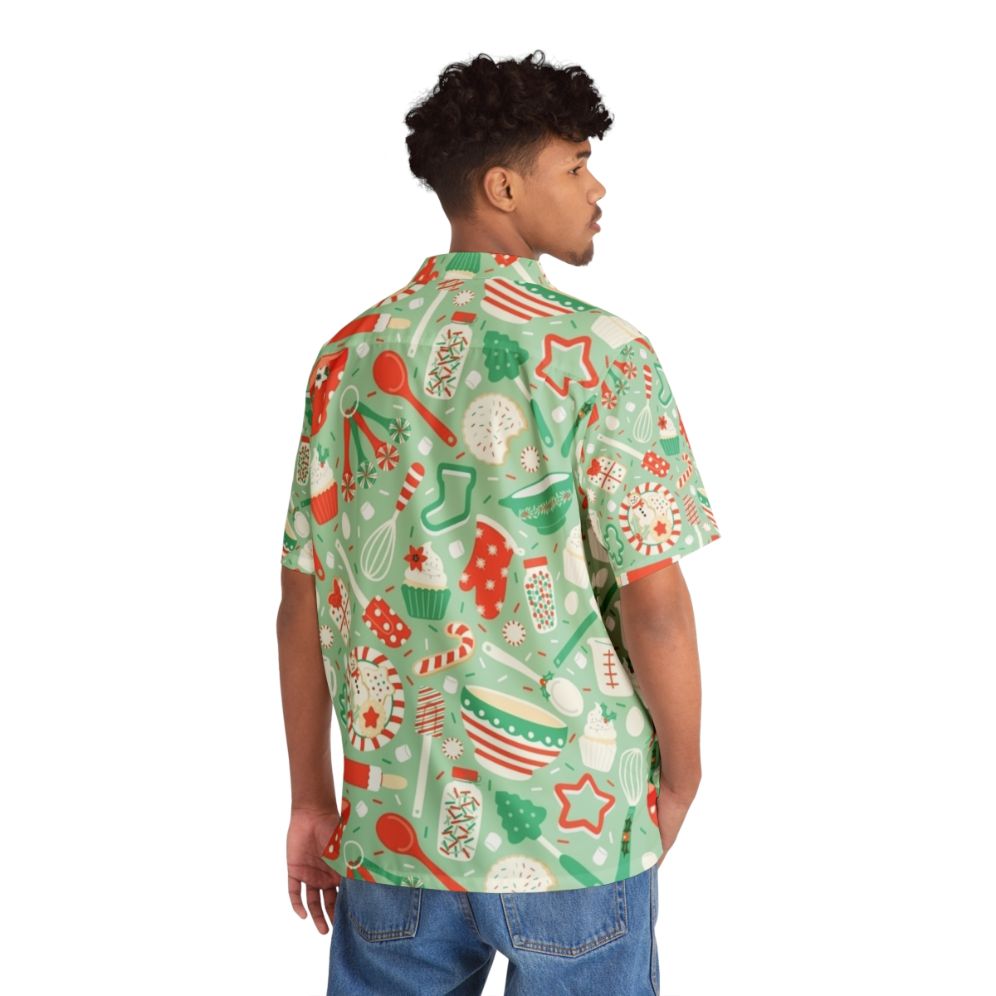 Festive Hawaiian Christmas Baking Shirt - People Back