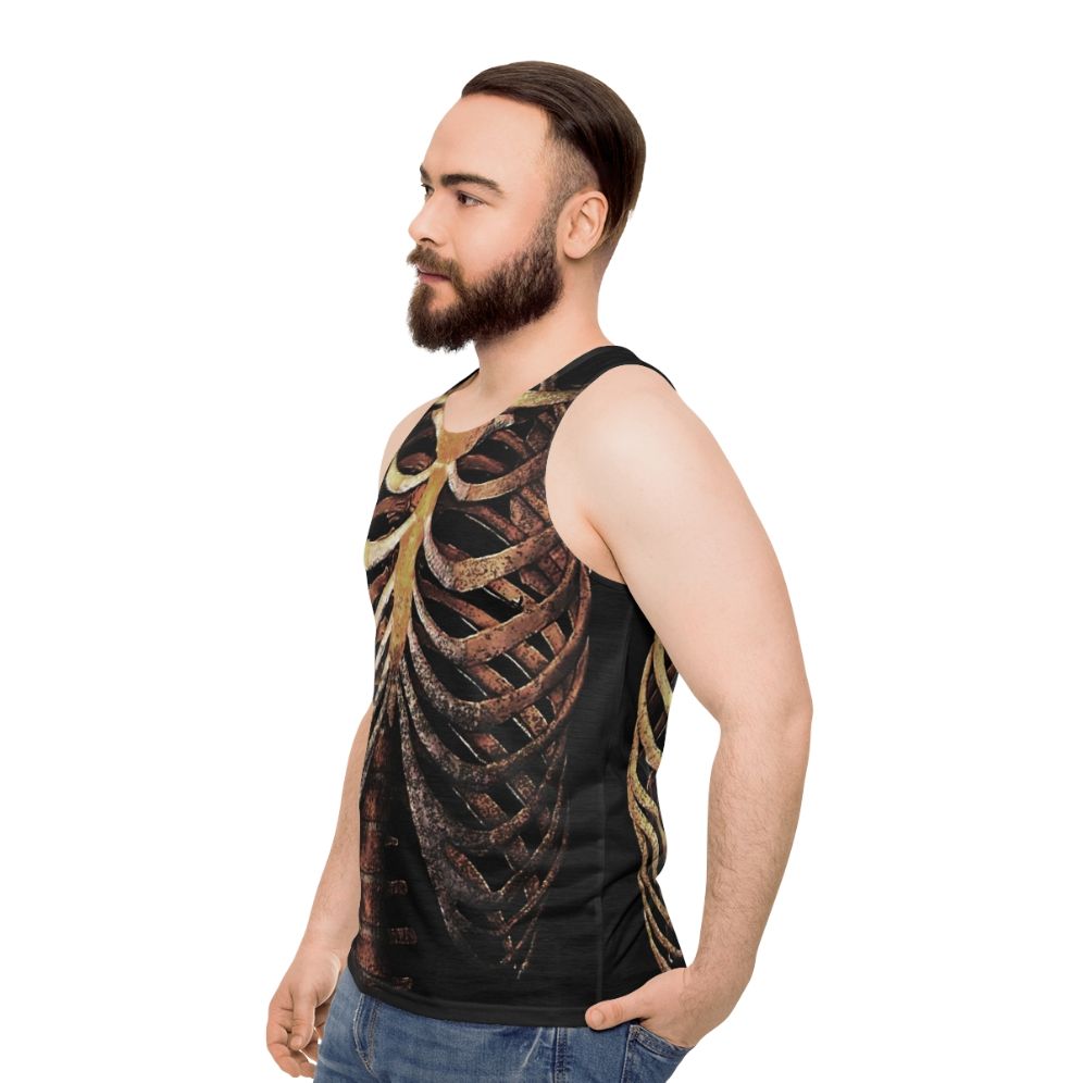 Rib Cage Unisex Tank Top - men side