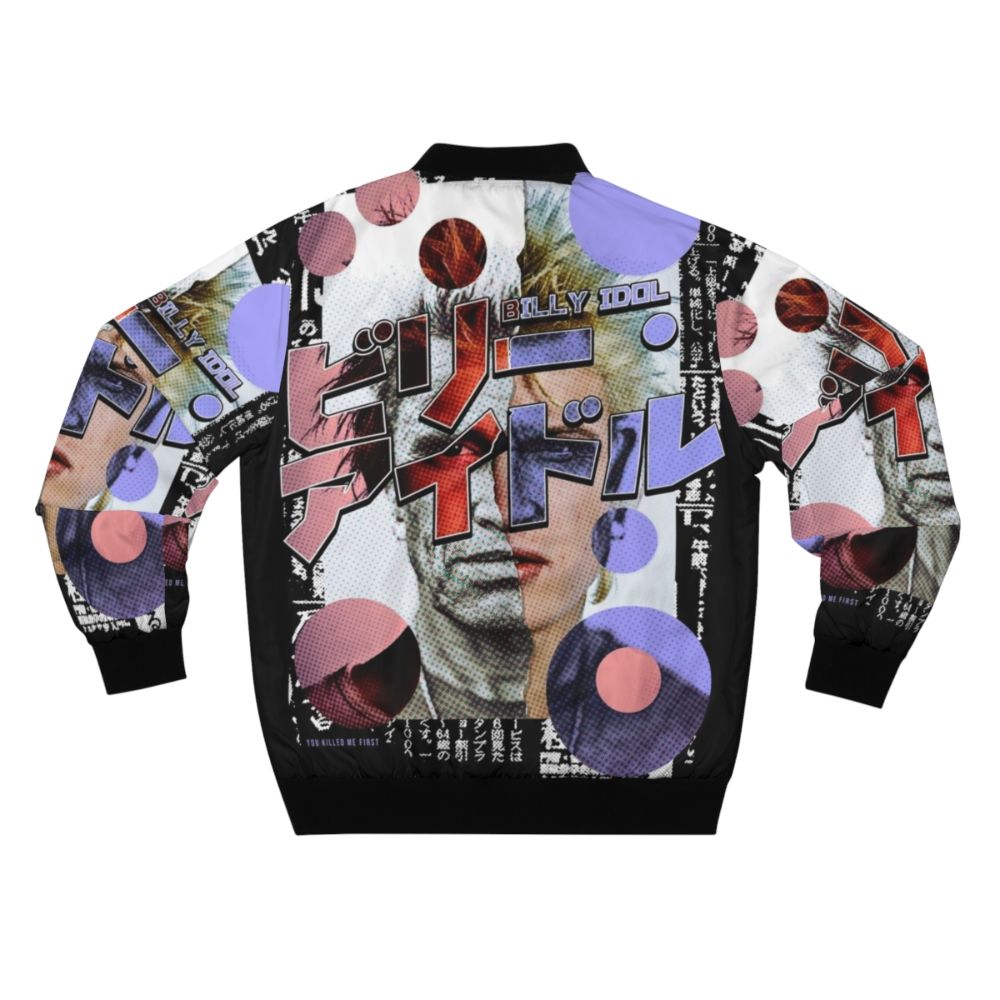 Billy Idol Kanji Bomber Jacket - Back