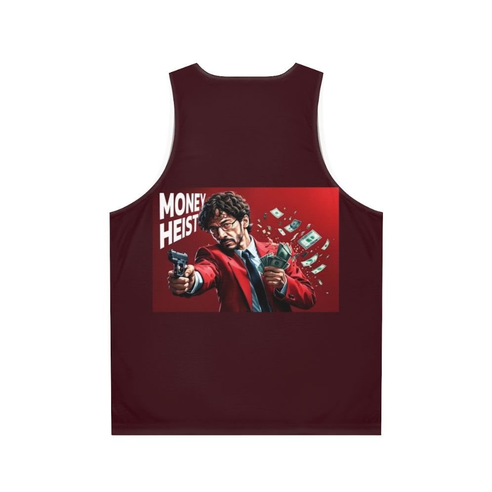 Money Heist Art Unisex Tank Top - Back