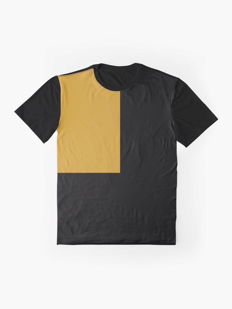 Billy the Kid graphic t-shirt featuring an artsy design of a young hero - Flat lay