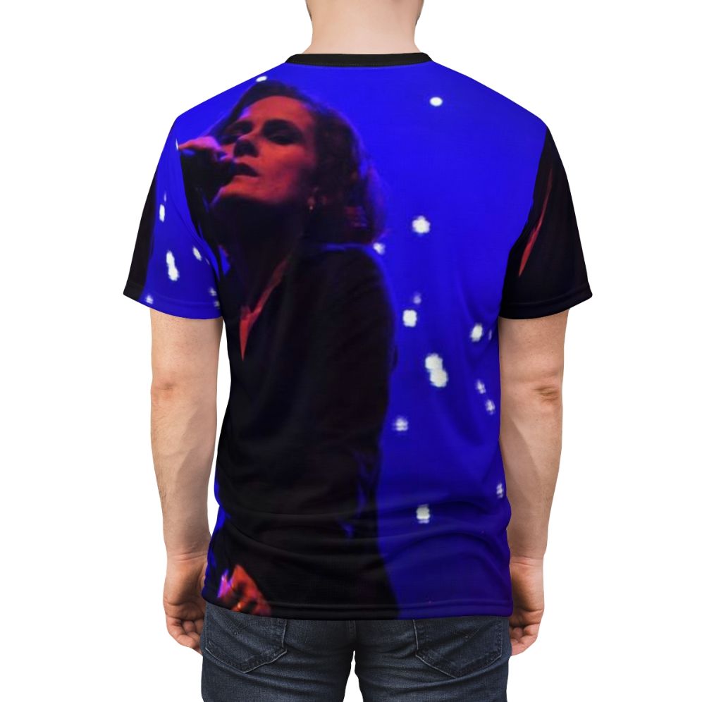 Alison Moyet inspired music t-shirt with Yazoo 80s 90s design - men back