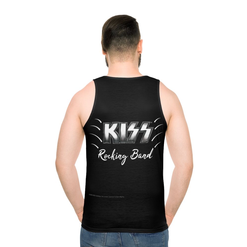 Kiss the Band Rocking Band Unisex Tank Top - men back