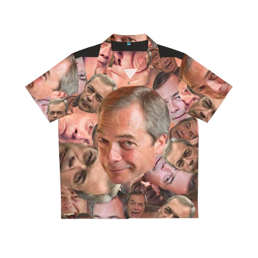 Nigel Farage UKIP Brexit Political Satire Hawaiian Shirt