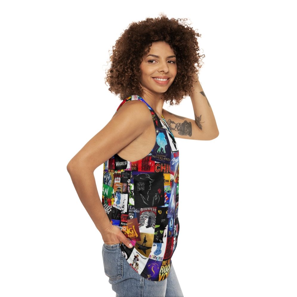 Musicals Collage Unisex Tank Top - women side