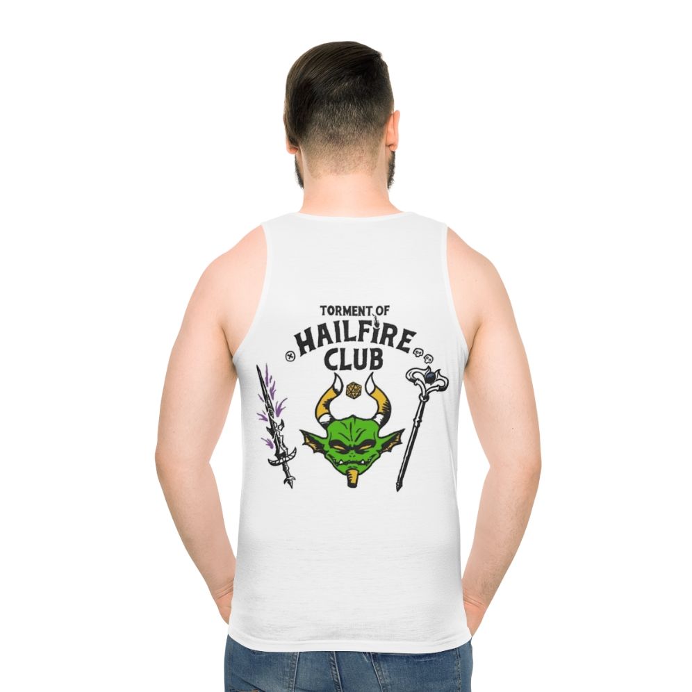 Grixis Dragon Fantasy Unisex Tank Top - men back