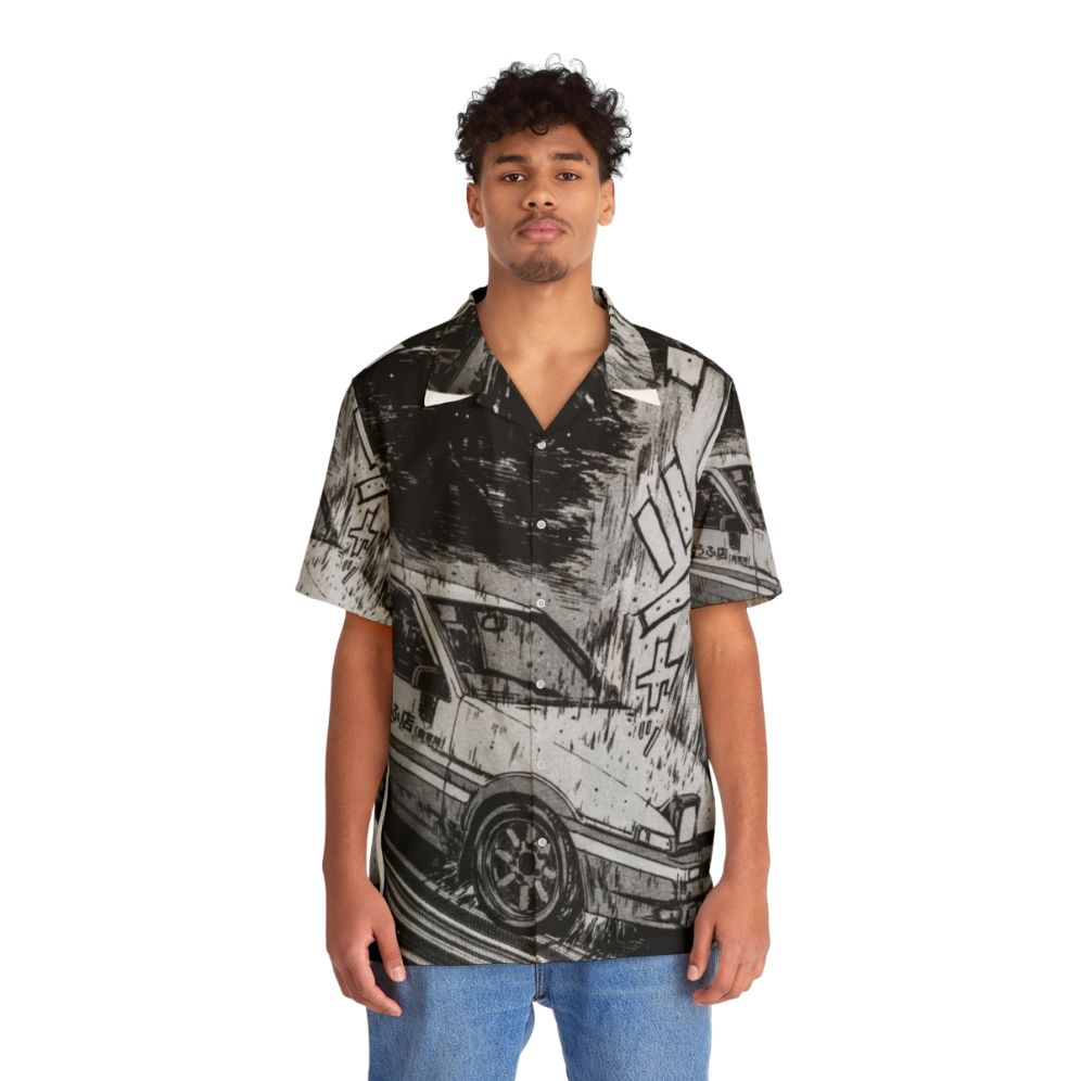 Initial D Toyota AE86 Drifting Hawaiian Shirt - People Front