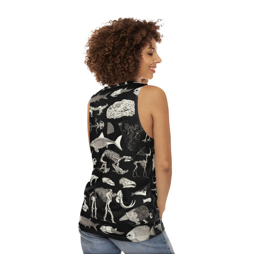 Paleontology Illustration Unisex Tank Top - women back