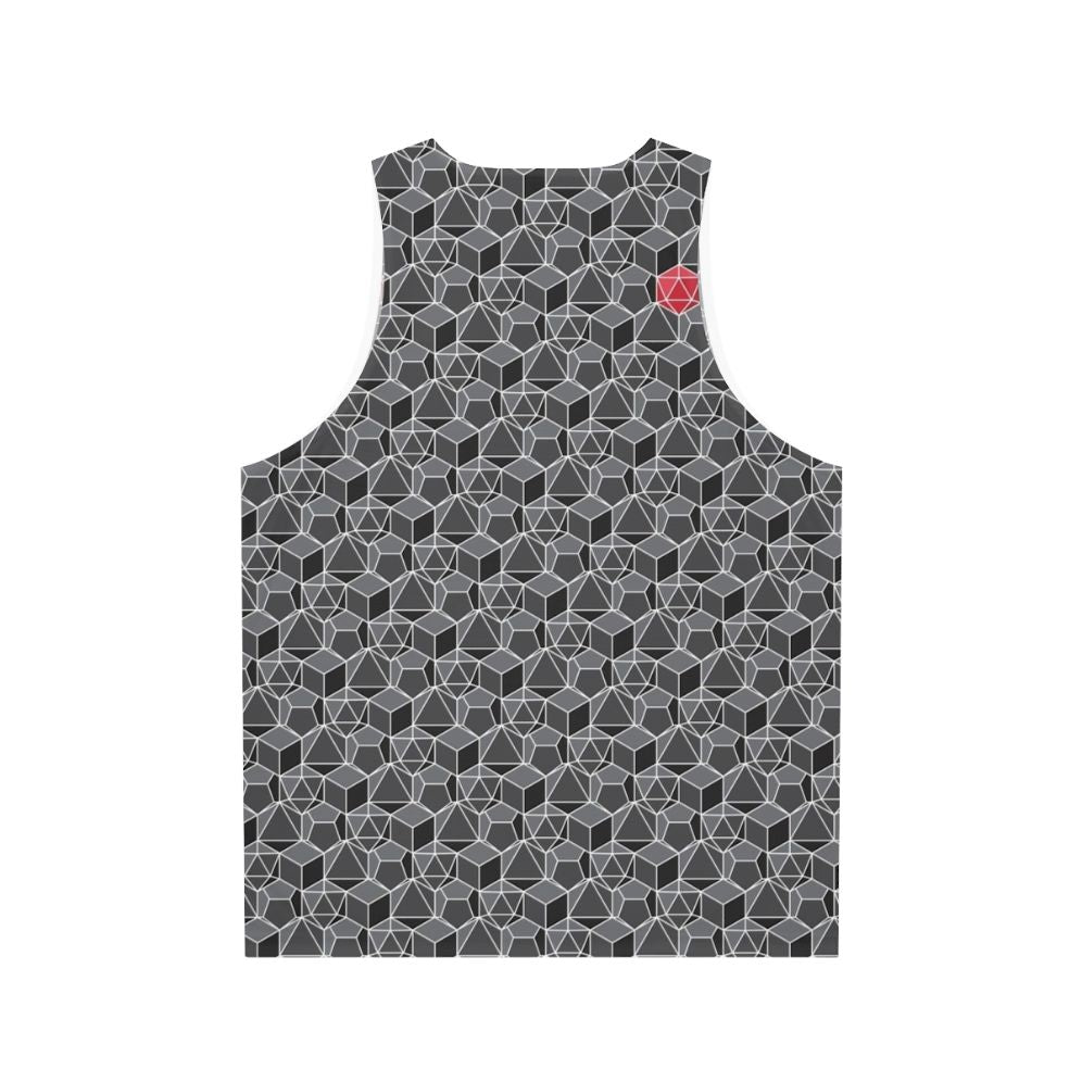 Fantasy dice pattern unisex tank top - Back