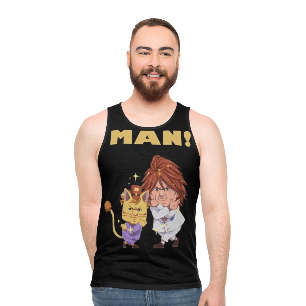 Fairy Tail Unisex Tank Top with Ichiya and Nichiya Design - men