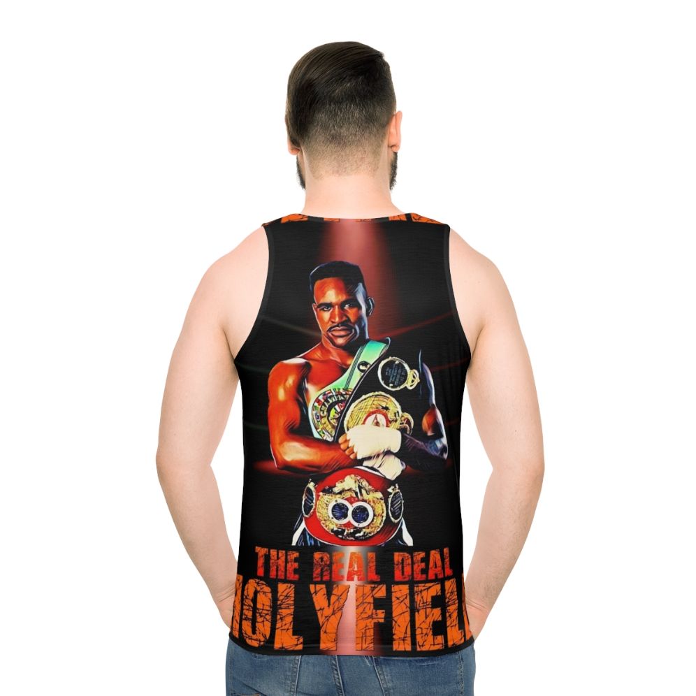 Evander Holyfield Unisex Boxing Tank Top - men back