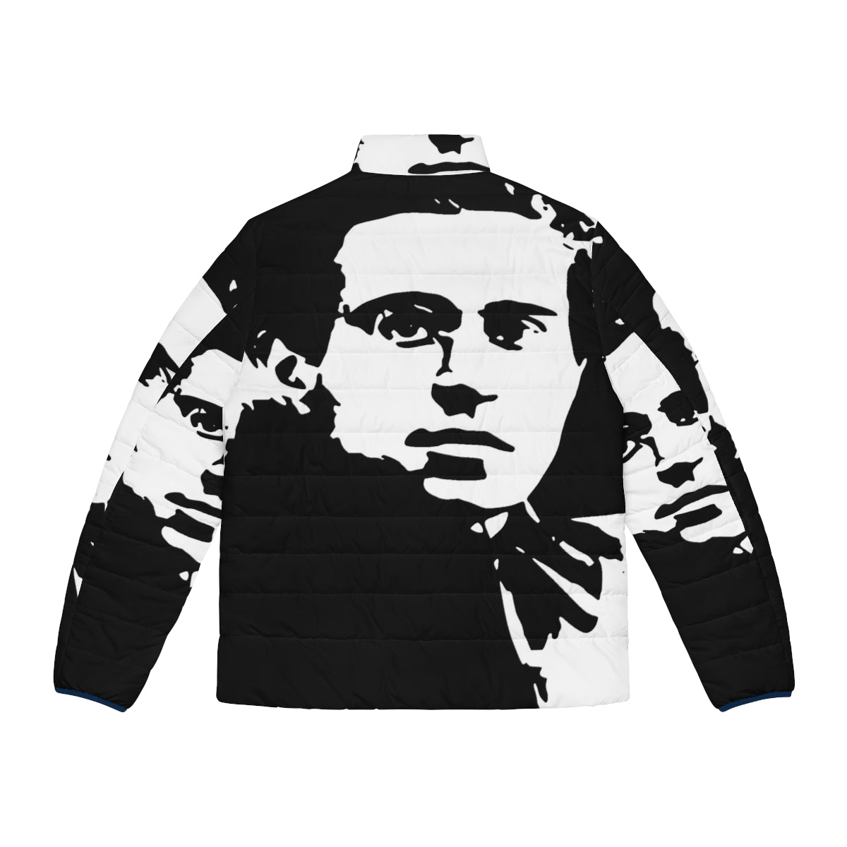 Antonio Gramsci inspired neo-marxist 2 puffer jacket - Back