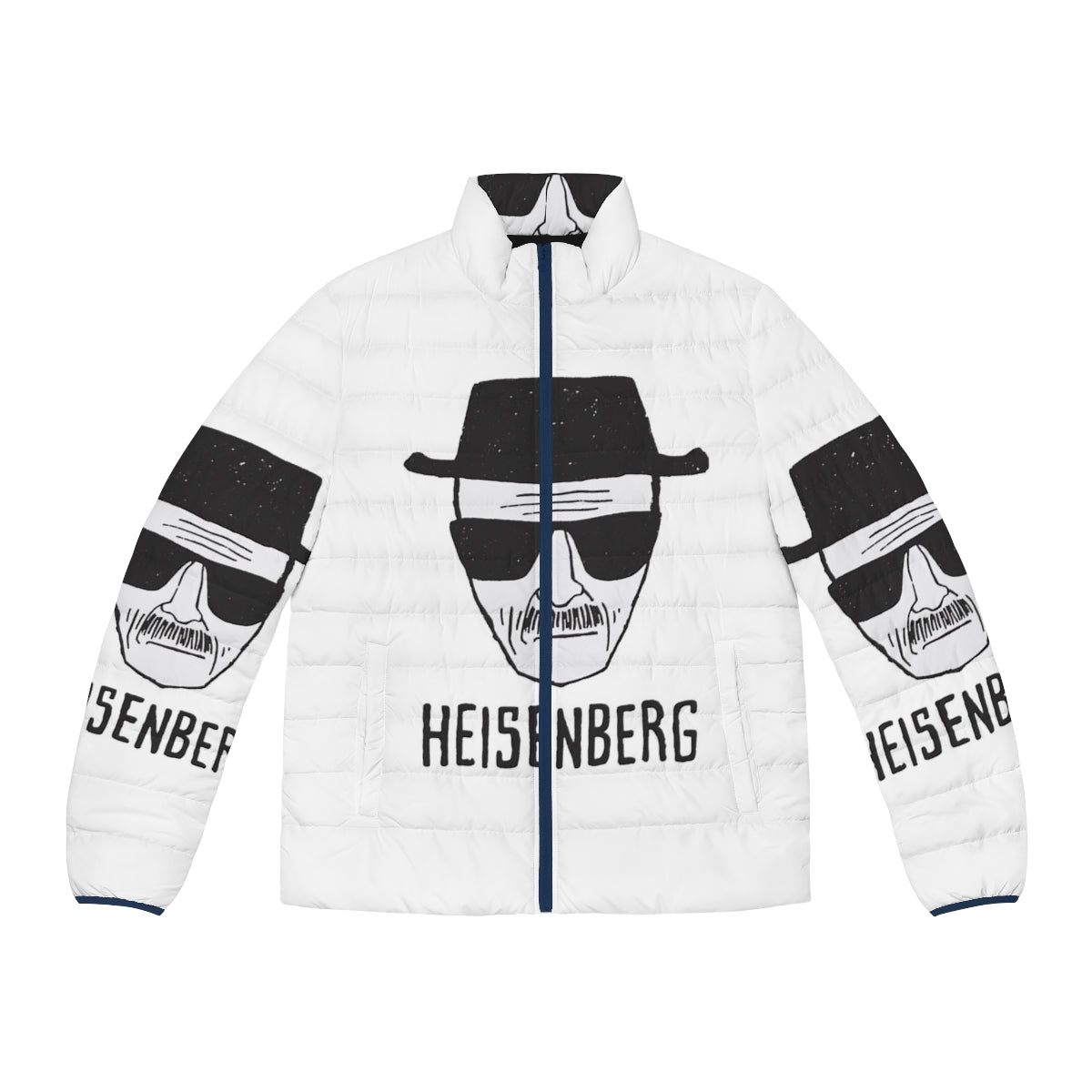 Breaking Bad Periodic Table Puffer Jacket featuring Heisenberg design