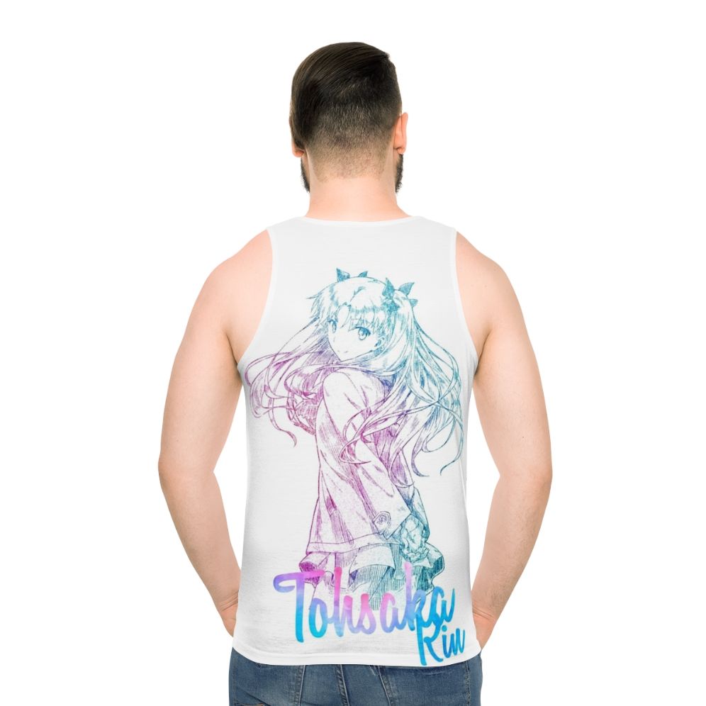 Tohsaka Rin Fate Anime Unisex Tank Top - men back